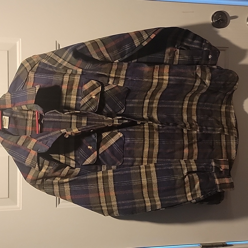 Fivebrother flannel button down long sleeve